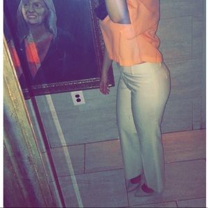 Ann Taylor light cream trousers